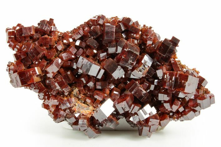 Deep Red Vanadinite Crystal Cluster - Large Crystals #368143